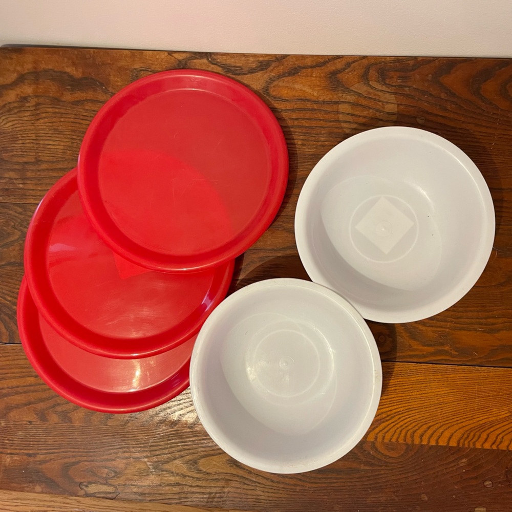 Camping Plates and Mixing Bowl Set for Travel or Picnic